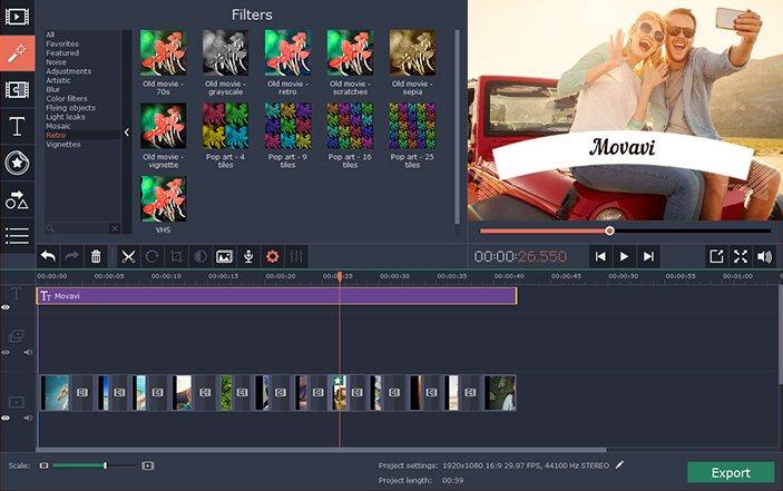 Movavi Video Editor 15 Key (Lifetime / 1 PC) 18.43 usd