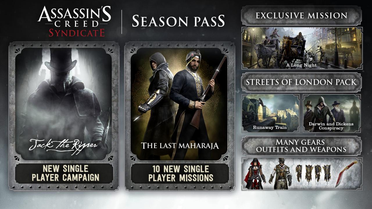 Assassin's Creed Syndicate - Season Pass Ubisoft Connect CD Key 7.9 usd