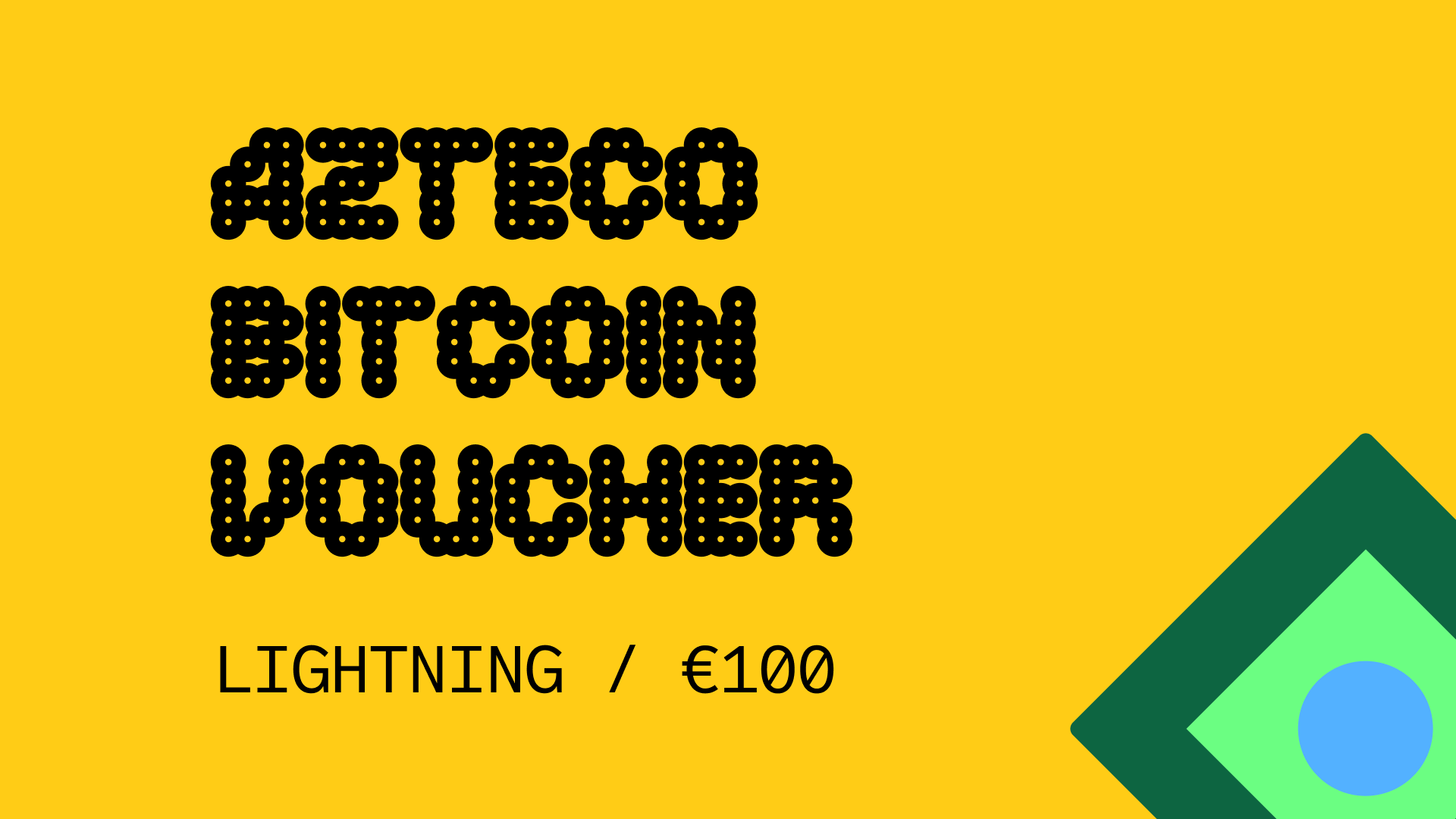 Azteco Bitcoin Lighting €100 Voucher 112.98 usd