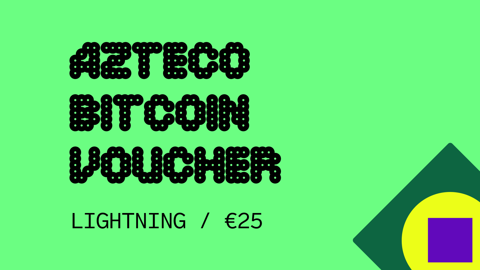 Azteco Bitcoin Lighting €25 Voucher 28.25 usd