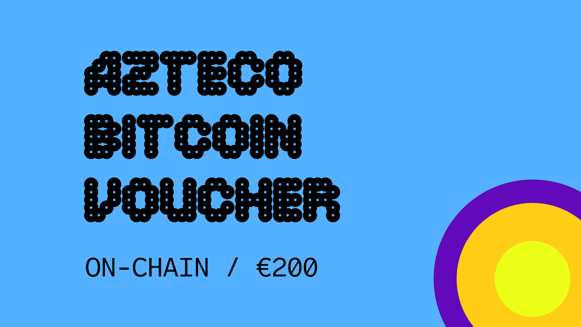 Azteco Bitcoin On-Chain €200 Voucher 225.98 usd