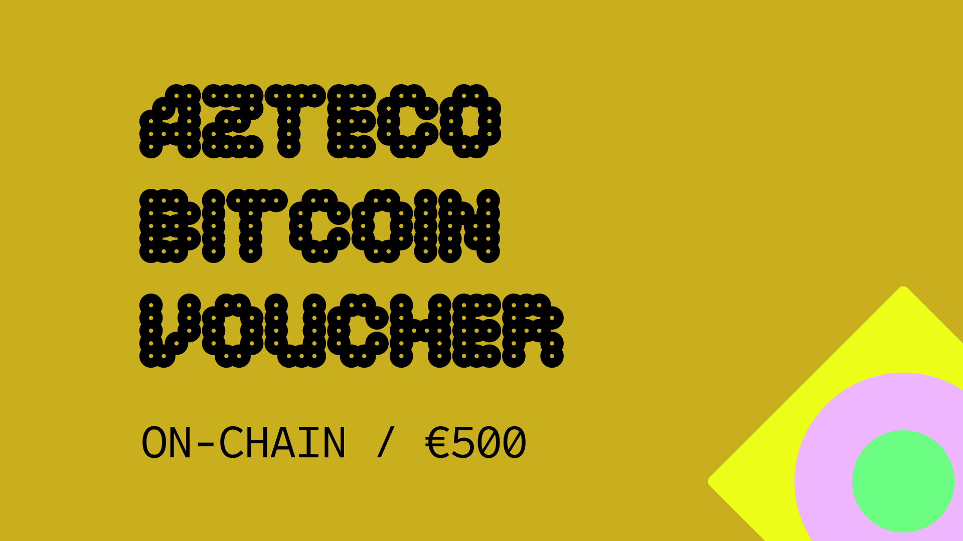Azteco Bitcoin On-Chain €500 Voucher 564.98 usd