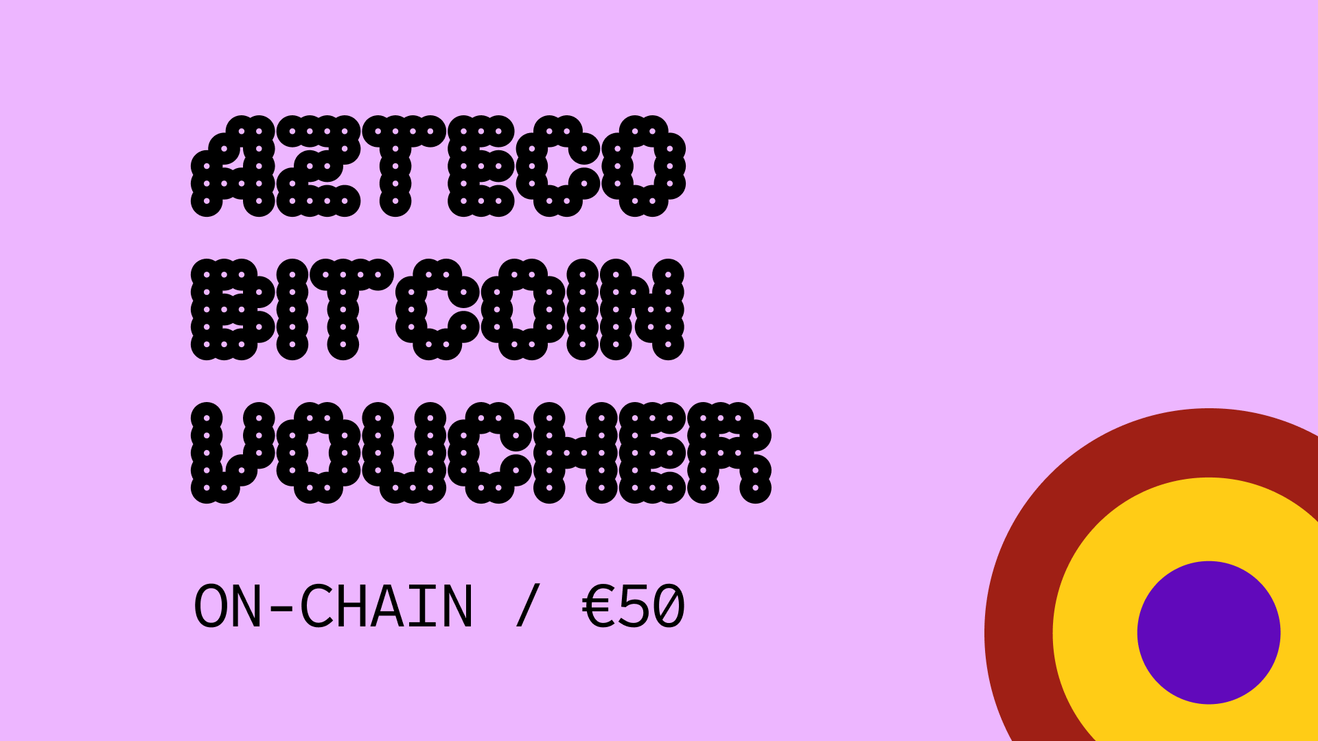 Azteco Bitcoin On-Chain €50 Voucher 56.5 usd