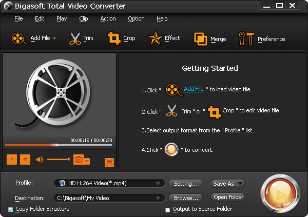 Bigasoft Total Video Converter PC CD Key 5.03 usd
