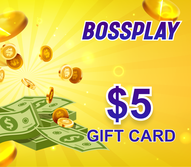 BossPlay 5 Credits Gift Card 6.23 usd