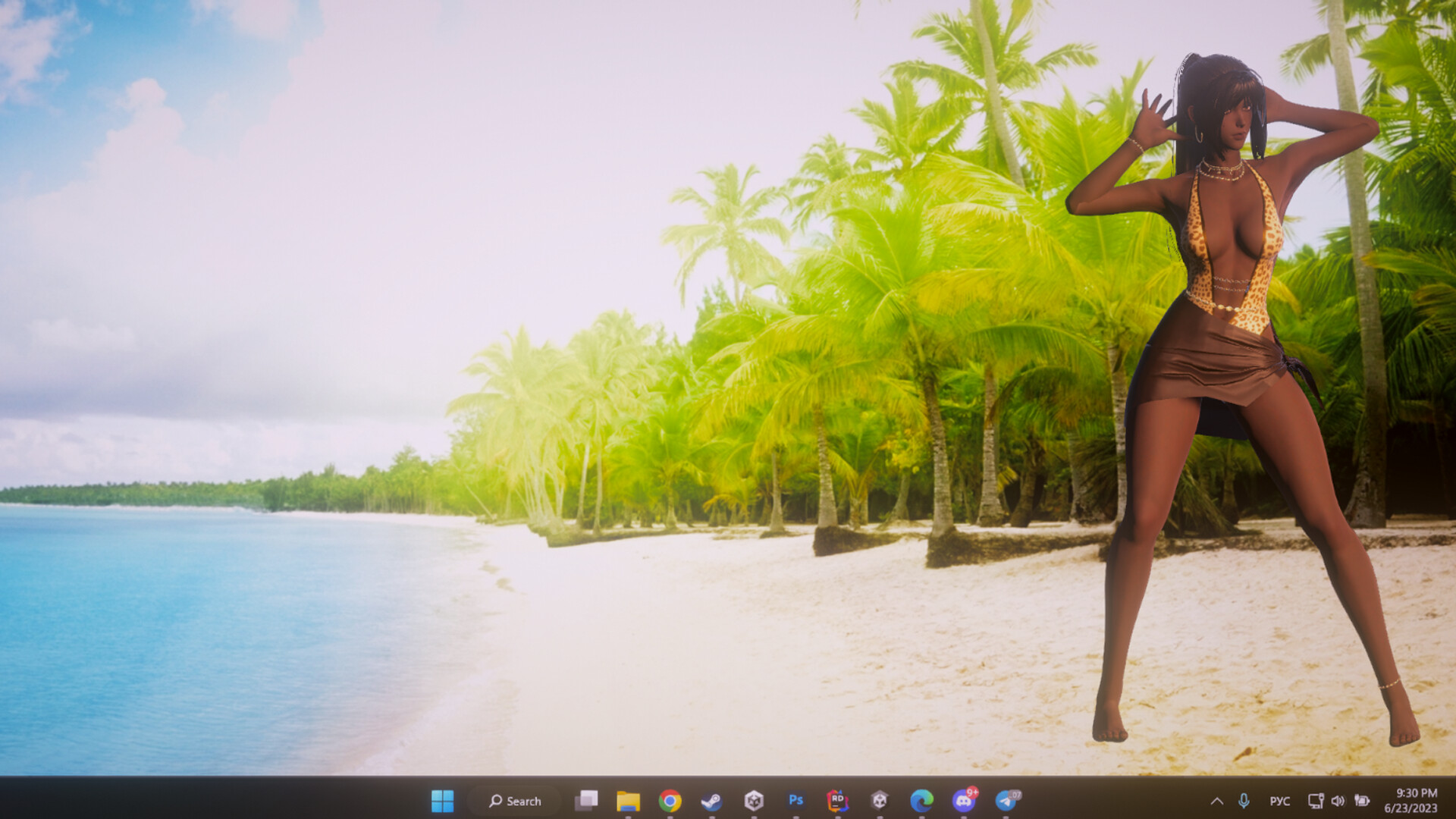 Desktop Beach Girls - 18+ DLC Steam CD Key 2.45 usd